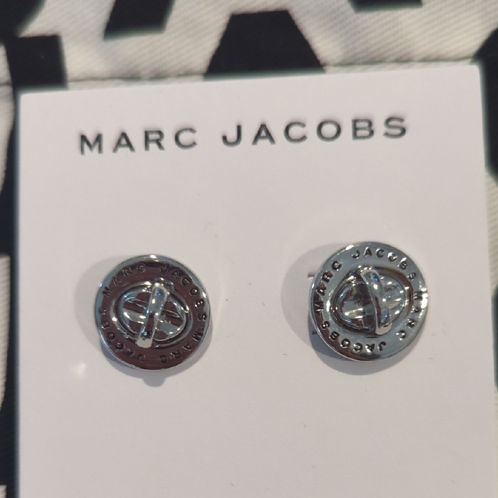 Marc Jacobs Silver Button Earrings - image 3